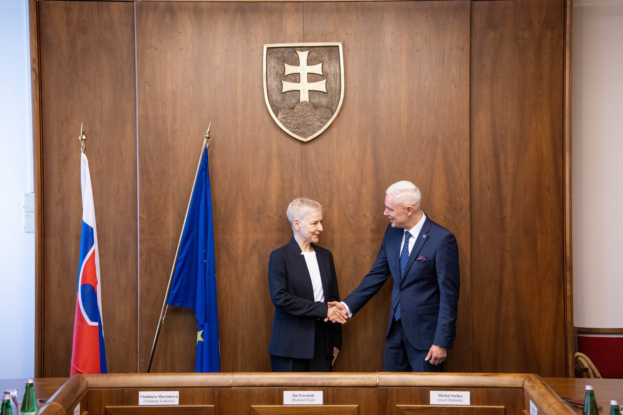 Ján Ferenčák na stretnutí s veľvyslankyňou Portugalska